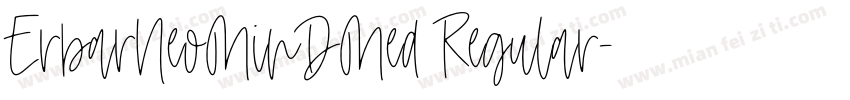 ErbarNeoMinDMed Regular字体转换